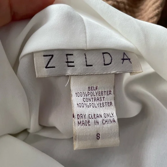 S Zelda feminine blouse lace and soft drape - Picture 2 of 5